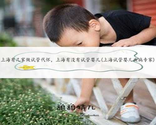 上海有几家做试管代怀，上海有没有试管婴儿(上海试管婴儿疾病专家)