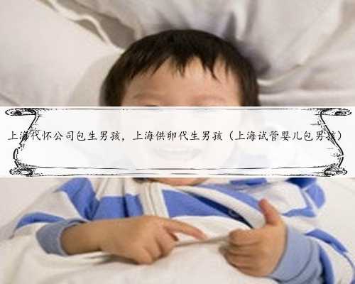 上海代怀公司包生男孩，上海供卵代生男孩（上海试管婴儿包男孩）